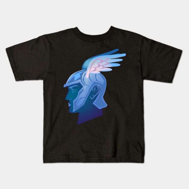 Blue Mercury Kids T-Shirt by duxpavlic